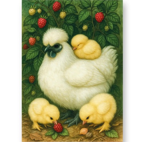 Silkie bantam chickens - silkie,