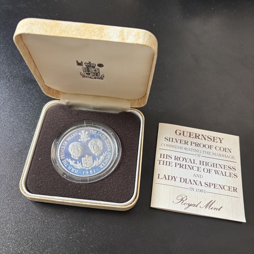 Guernsey 1981 silver - proof, 25p
