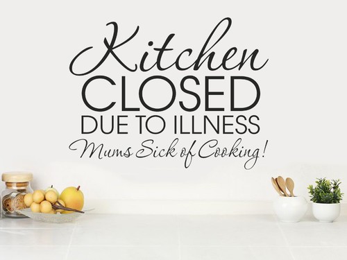 Kitchen wall quote - kitchen, "kitchen