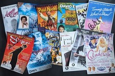 SIGNED Theatre Handbills X12 - David Essex, Tommy Steele, Paul Nicholas & More