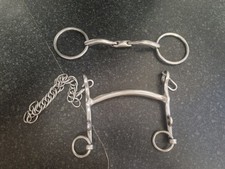 Ported Weymouth & Bradoon Double Bridle Bits set 5" 5 ¼"