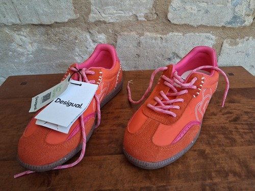 Desigual red trainer - red,