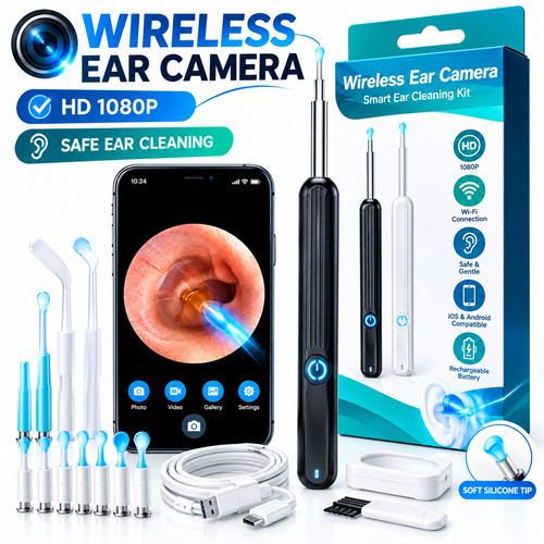 Ear wax remover camera - remover,
