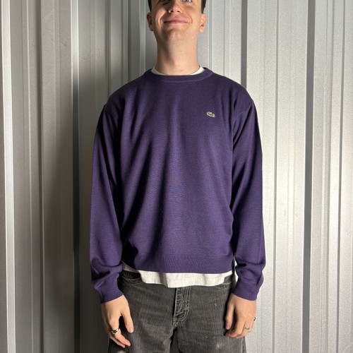 Vintage lacoste purple wool - lacoste,