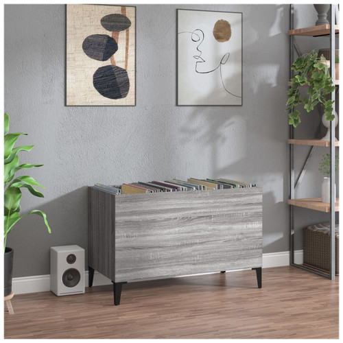 Record cabinet grey sonoma - cabinet,