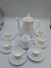 Vintage Wedgwood Bone China Coffee Cup & Saucer Set 14 Pieces
