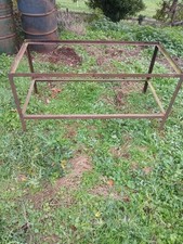Original Retro Metal Frame Farm Workshop Workbench Garden Planter Plant Table