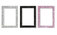 Modern Glitter Range Photo Frame Sparkling Glitter Effect Picture Photo Frame