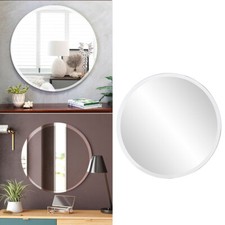 Large Frameless Bathroom Mirror Glass Modern Vanity Mirrors Stick on Wall Decor