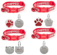 Cat Collar Ancol Alert, Safety Quick Release, With Choice Of Engraved ID Tag