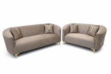 Aksa Turkish Sofa Plush Velvet
