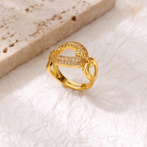 Adjustable open ring with - adjustable,