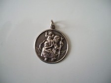 Vintage Sterling Silver Charles Horner St Christopher Pendant