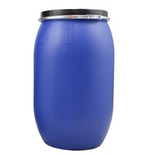 220l open top plastic barrel - top,