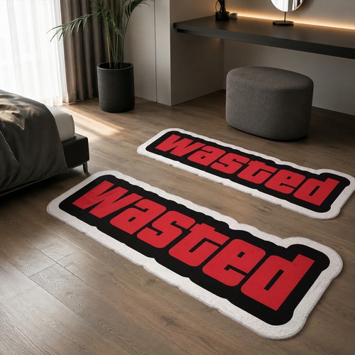 1pc modern bold red - bold, "wasted"