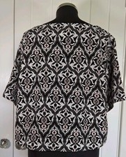 H&M Conscious Collection Cropped Patterned Top Size 12