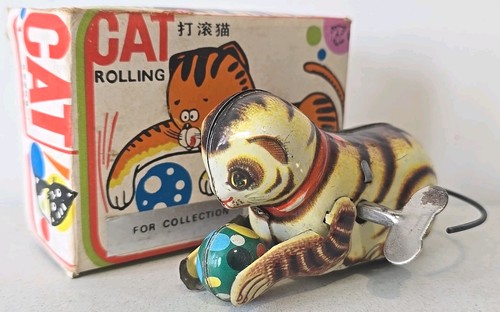 Schylling vintage rolling cat - schylling,