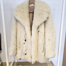 Vintage Real Fur Coat Cream - Unsure of Actual Type of Fur