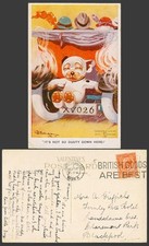 BONZO DOG GE Studdy 1926 Old Postcard It's Not So Dusty Down Here Motor Car 1124