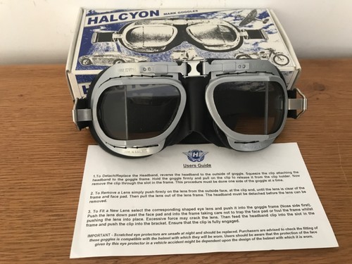 Halcyon motorcycle goggles - halcyon,