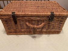 Harrods  Medium Wicker Hamper 50cm X 30c X 20cm