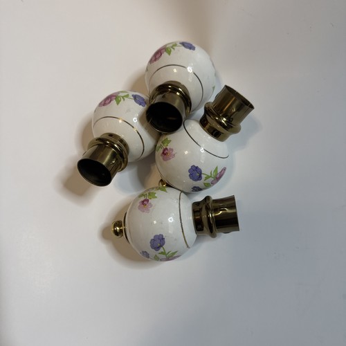 Vintage porcelain brass - porcelain,