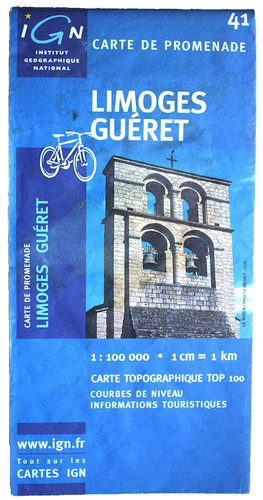 Ign cycling map limoges - cycling,
