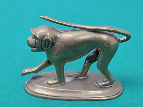 Vintage solid brass monkey - vintage,