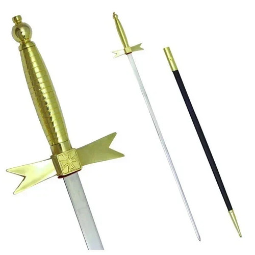 Knights templar sword gold - knights,