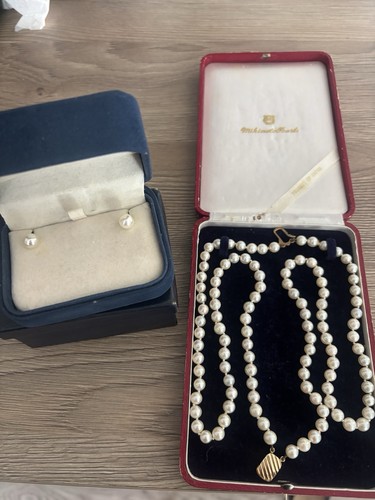 Mikimoto pearl necklace and - mikimoto,