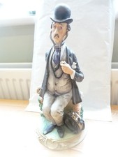 CAPODIMONTE STYLE CERAMIC FIGURINE - WORRIED DOCTOR