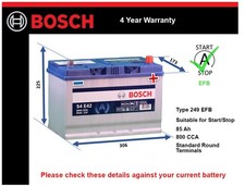 EFB Battery fits LEXUS IS200d