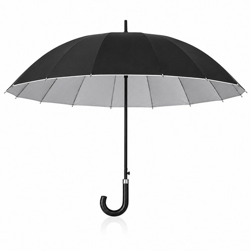 Large black automatic - large, umbrella