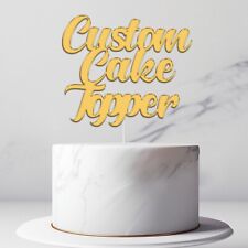 Personalised Acrylic Cake Topper Happy Birthday Custom Topper Party Celebrations