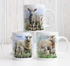 Personalised Cute Lamb Mug, 3