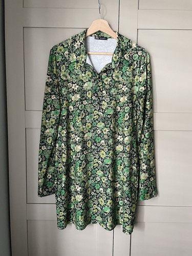 Woman zara green floral - zara,