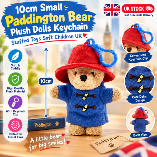 10cm small paddington bear - 10cm,