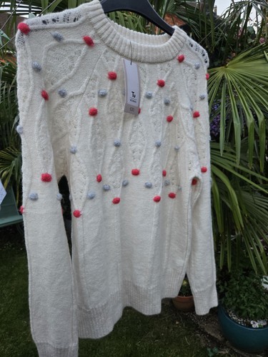 Woman cream cable knit - tu,