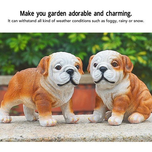 English bulldog puppy statue - bulldog,