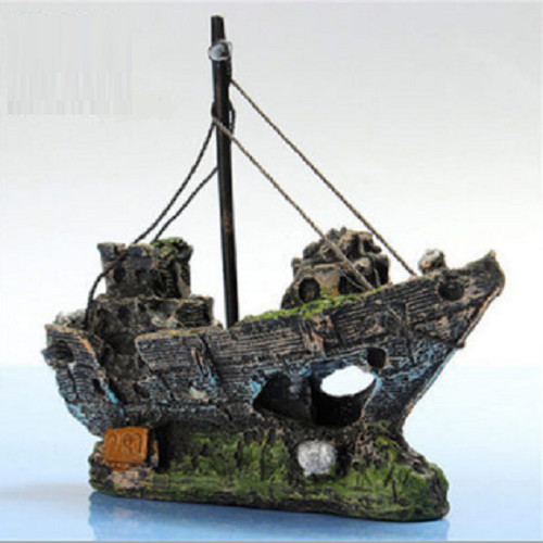 Pirate ship aquarium - pirate,
