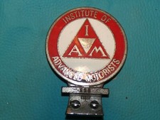 INSTITUTE OF ADVANCED MOTORISTS VINTAGE CAR BADGE AUTOMOBILIA COLLECTABLE 