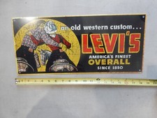 LEVI 'S OVERALL METAL SIGN