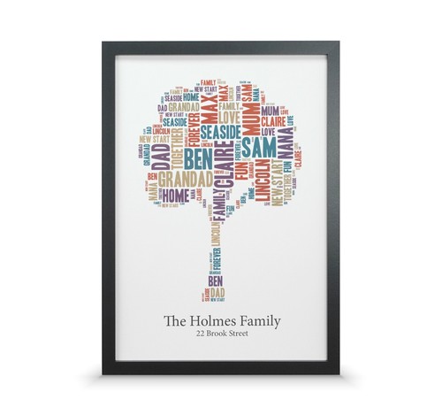 Personalised family tree - tree, print