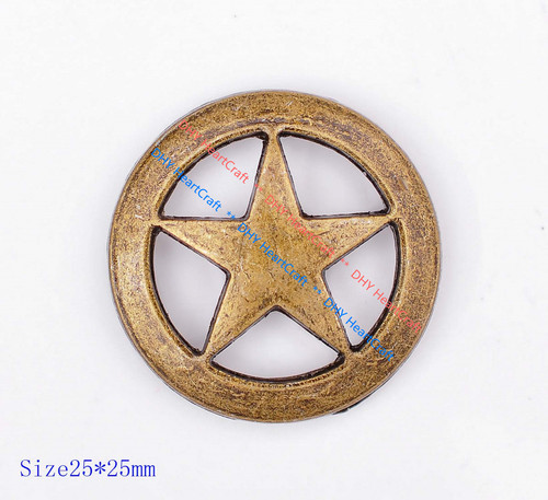 Brass cowboy texas star - 1",