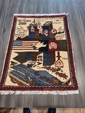 NEW Beautifully Handmade Afghan War Rug  80cm X 63cm