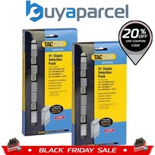 Tacwise x2 91 Staple Selection Pack Compatible with Tacwise 191 / Due 35 0204