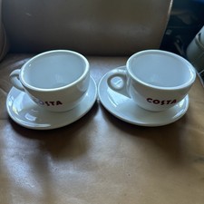 Bin 2 X Costa Cup And Saucer