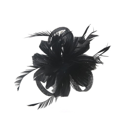 Flower hair clip feathers - flower,
