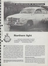 1967 Saab 96 V-4: 6-page Motor magazine road test