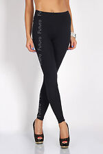 Full Length Black Leggings High Waist Genuine Cotton and Lycra All Sizes LWP